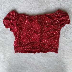 Hollister Off the shoulder crop top
